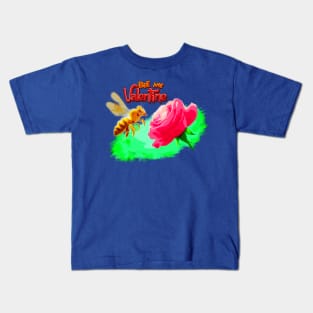 Bee my valentine Kids T-Shirt